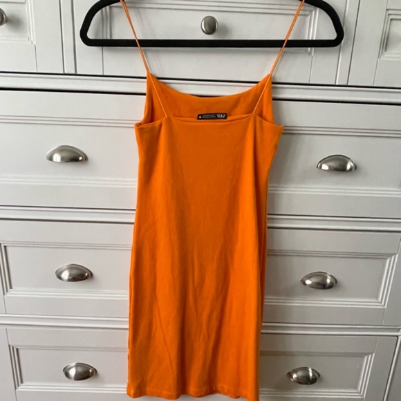 Zara Orange Mini Dress - Picture 5 of 11